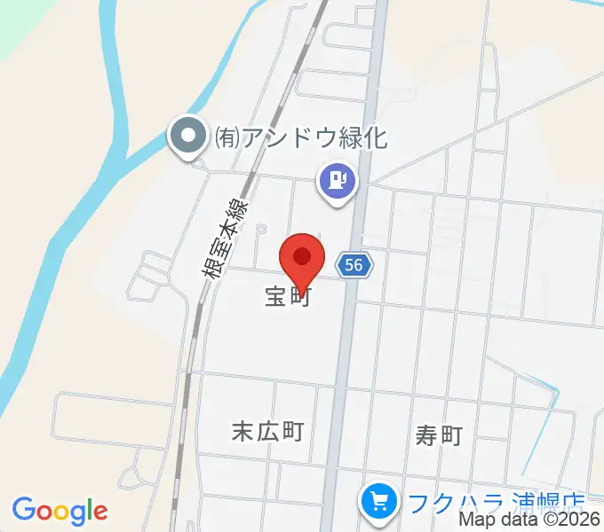 浦幌町総合スポーツセンターの地図