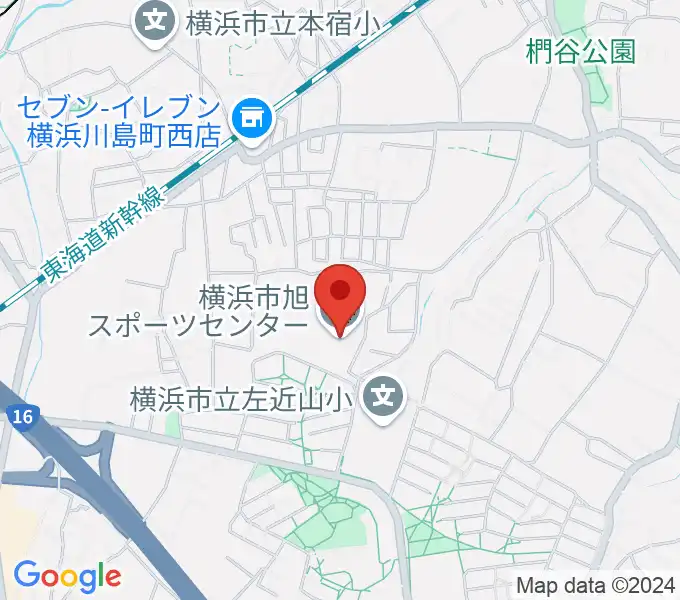 横浜市旭スポーツセンターの地図