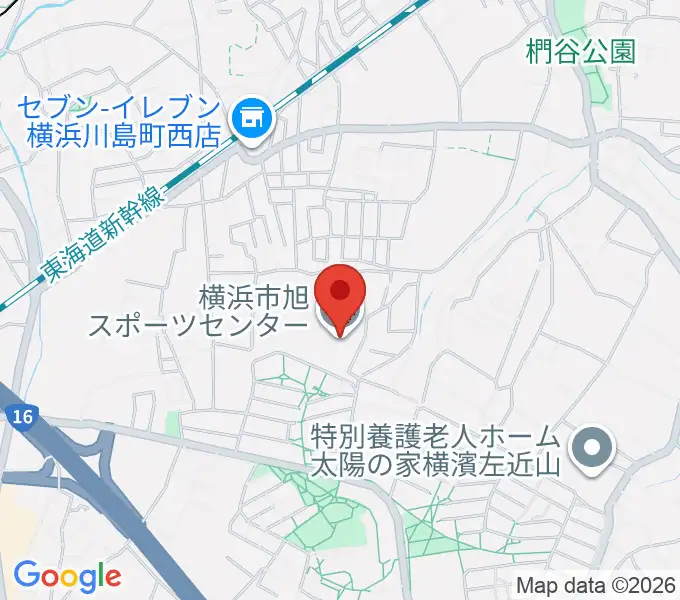 横浜市旭スポーツセンターの地図