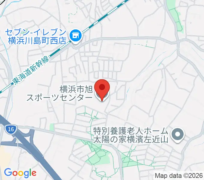 横浜市旭スポーツセンターの地図