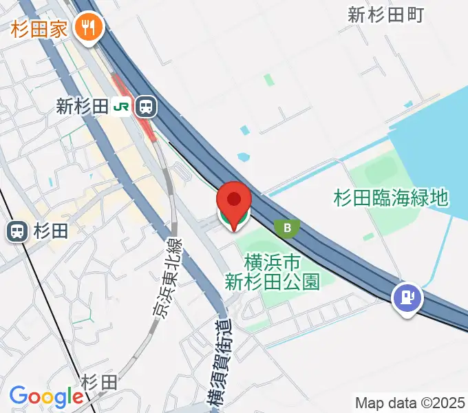 横浜市磯子スポーツセンターの地図