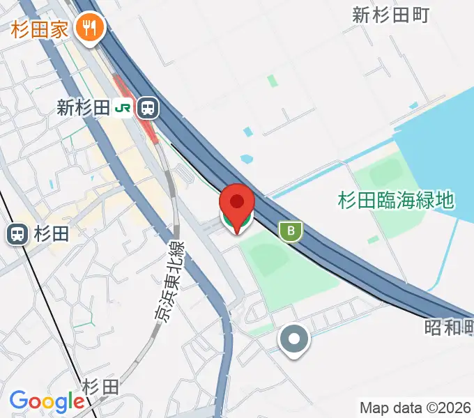 横浜市磯子スポーツセンターの地図