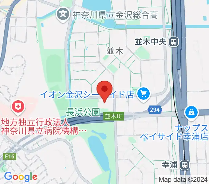 横浜市金沢スポーツセンターの地図