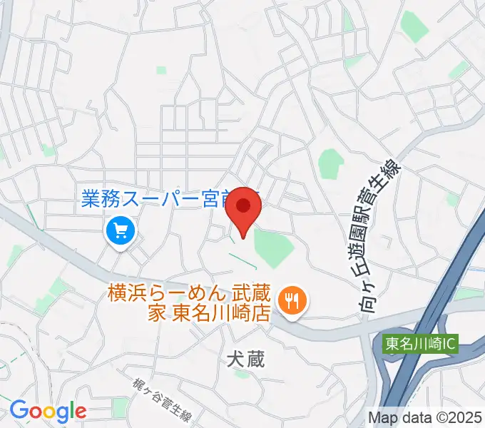 川崎市宮前スポーツセンターの地図