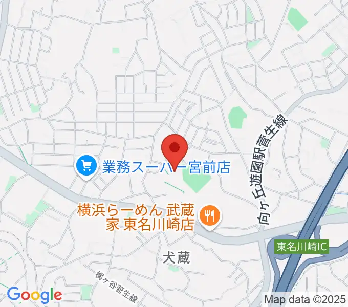 川崎市宮前スポーツセンターの地図