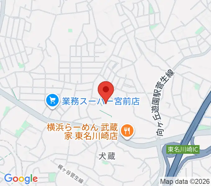 川崎市宮前スポーツセンターの地図