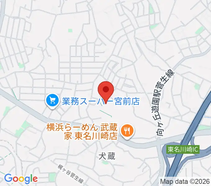 川崎市宮前スポーツセンターの地図