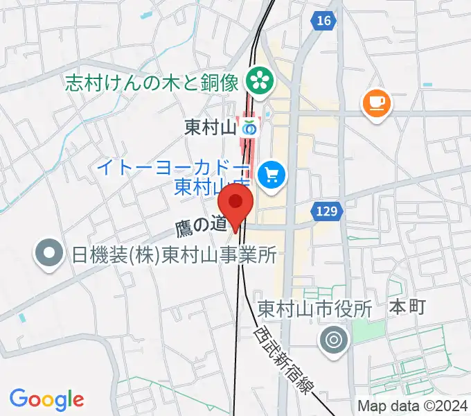 サウンド・スクエア東村山店の地図