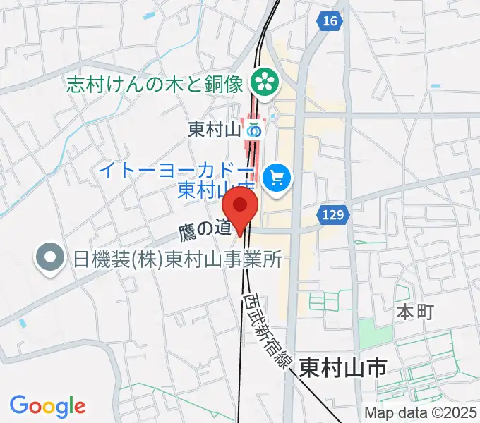 サウンド・スクエア東村山店の地図