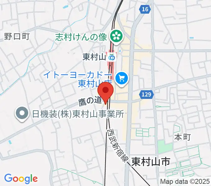 サウンド・スクエア東村山店の地図