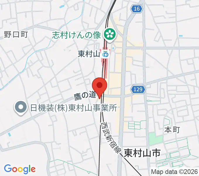 サウンド・スクエア東村山店の地図