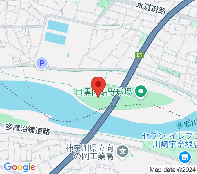 目黒区砧サッカー場の地図