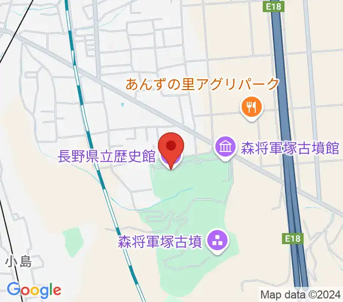 長野県立歴史館の地図