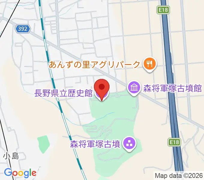 長野県立歴史館の地図