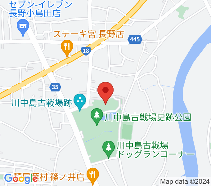 長野市立博物館の場所