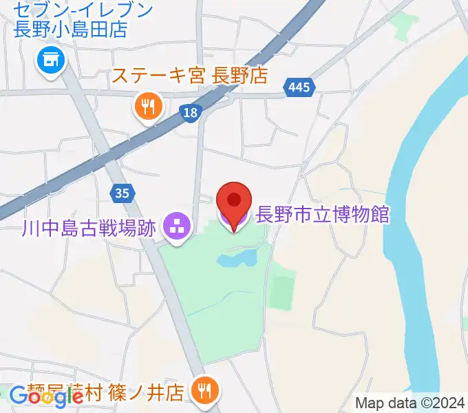 長野市立博物館の地図