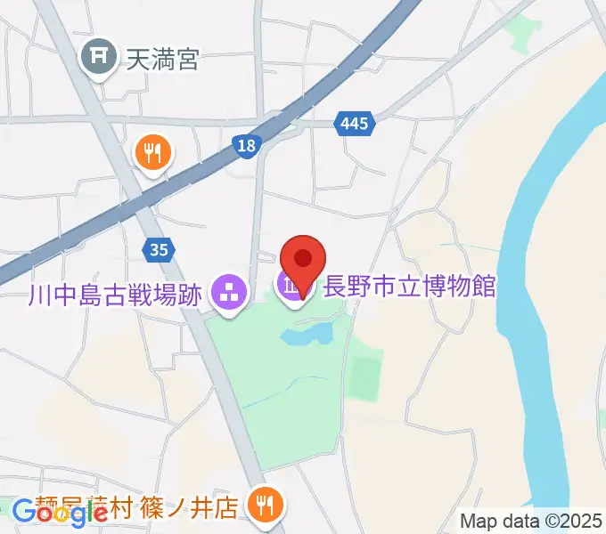 長野市立博物館の地図