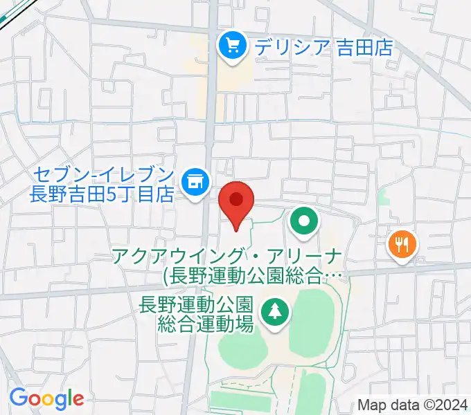 長野運動公園総合体育館の地図