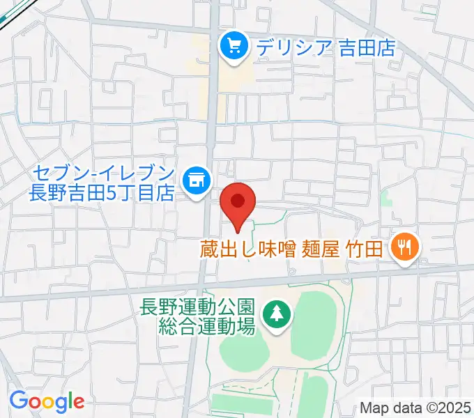 長野運動公園総合体育館の地図