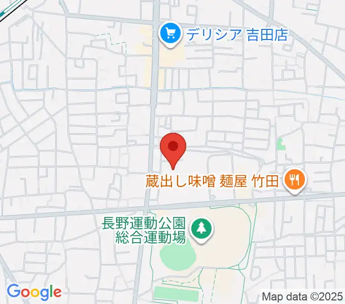 長野運動公園総合体育館の地図