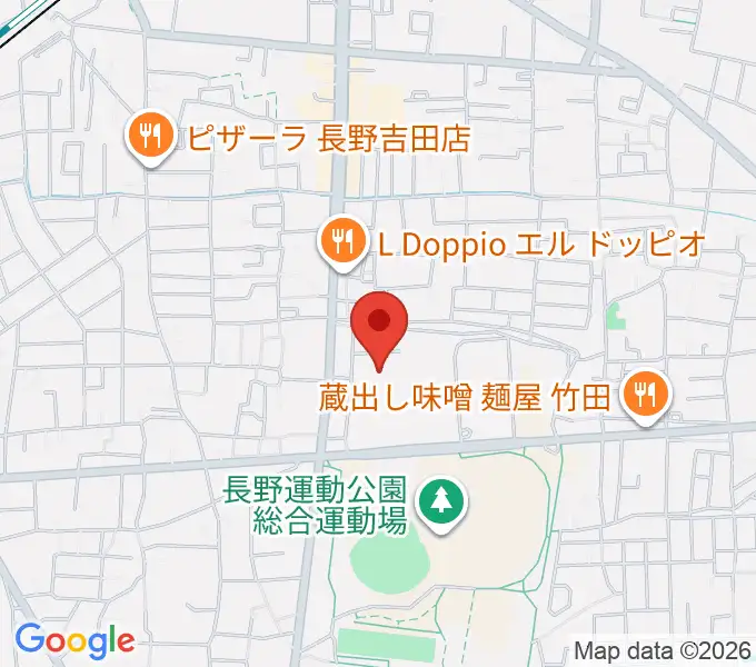 長野運動公園総合体育館の地図