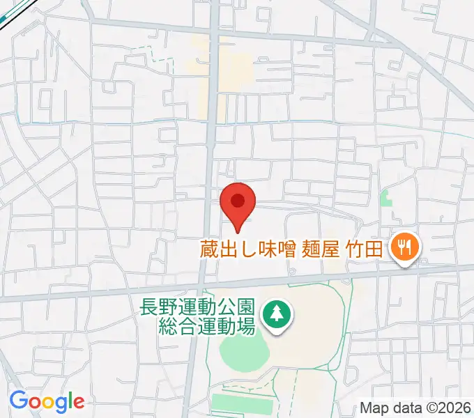 長野運動公園総合体育館の地図