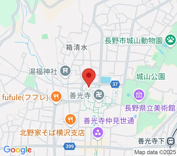 善光寺史料館・日本忠霊殿の地図