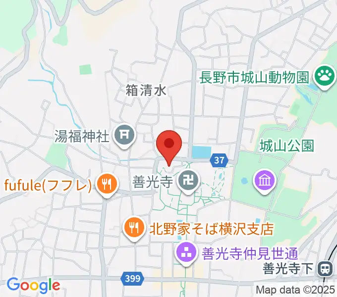 善光寺史料館・日本忠霊殿の地図