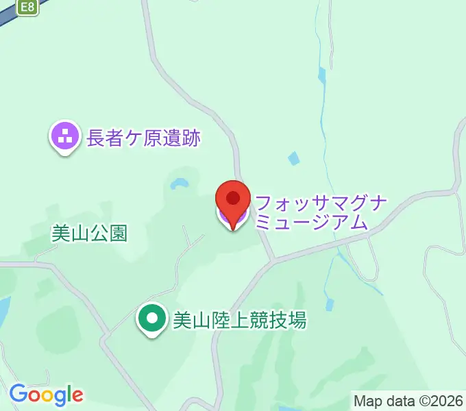 フォッサマグナミュージアムの地図