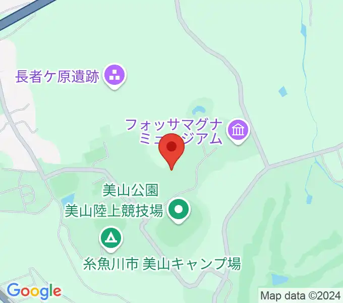 長者ケ原考古館の地図