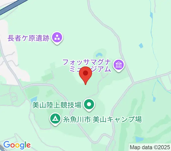 長者ケ原考古館の地図