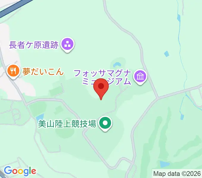 長者ケ原考古館の地図