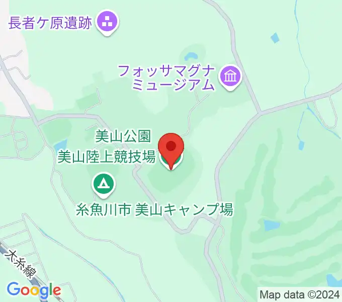 美山陸上競技場の地図