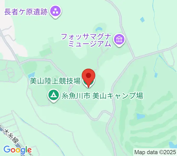 美山陸上競技場の地図