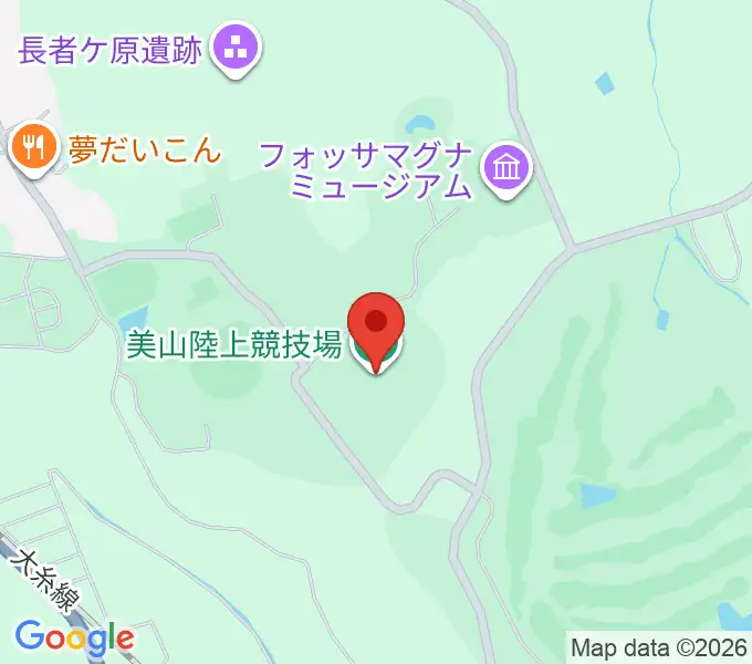 美山陸上競技場の地図