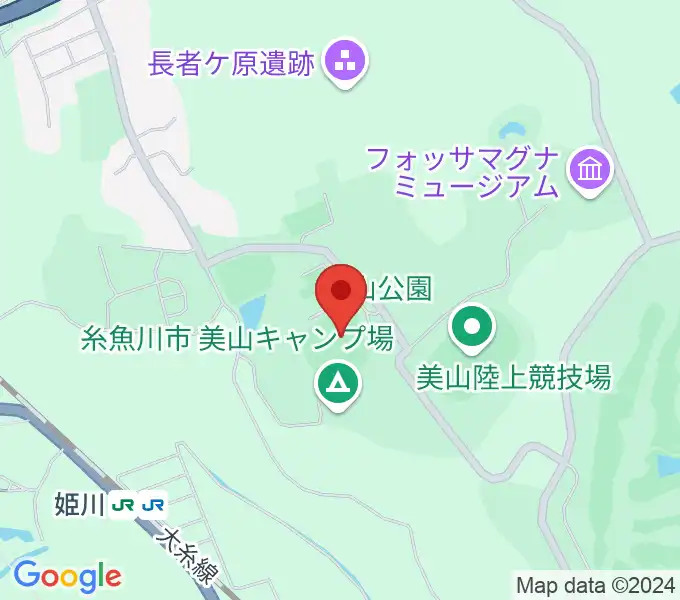 美山球場の地図