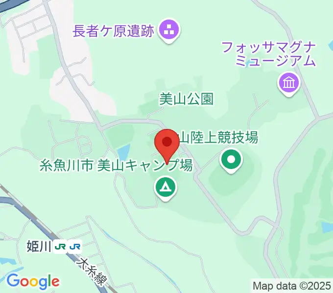 美山球場の地図
