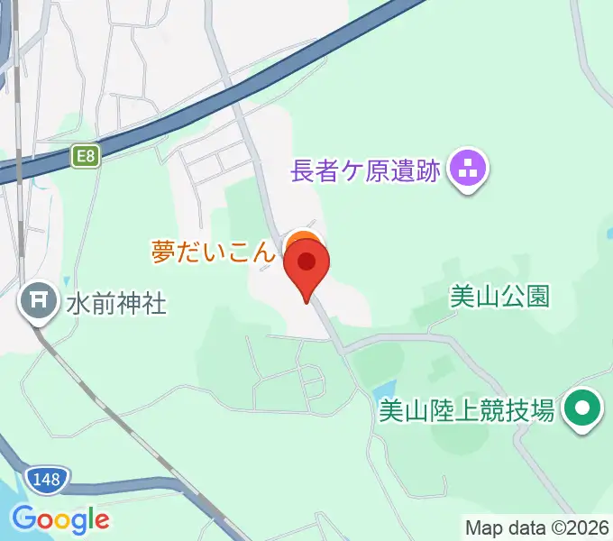 美山多目的グラウンドの地図