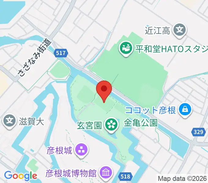 レイラックフィールド彦根の地図