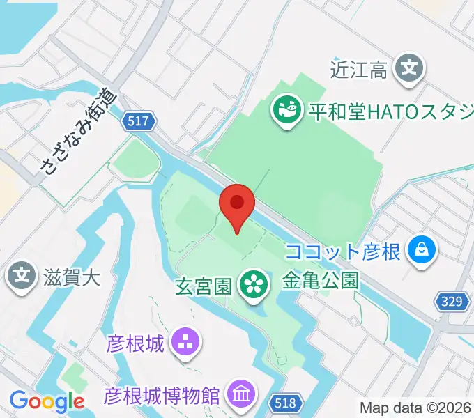 レイラックフィールド彦根の地図