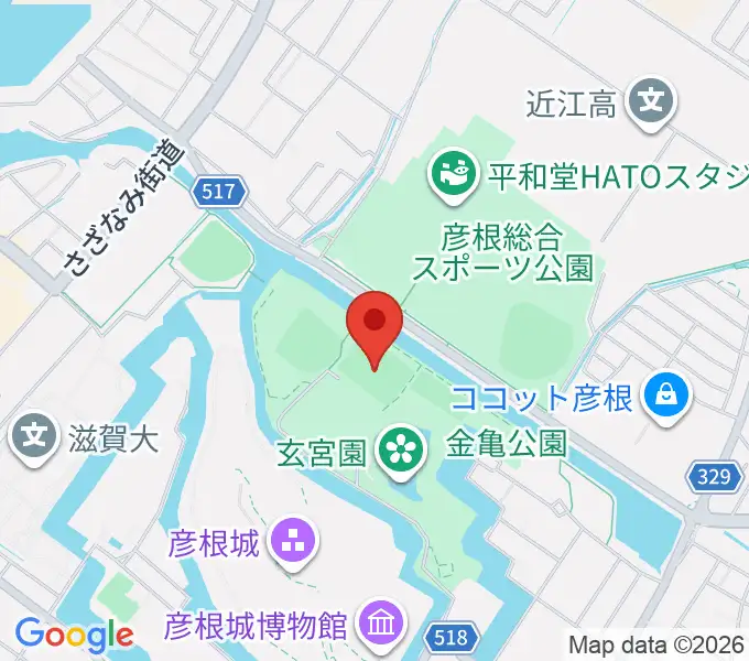 レイラックフィールド彦根の地図