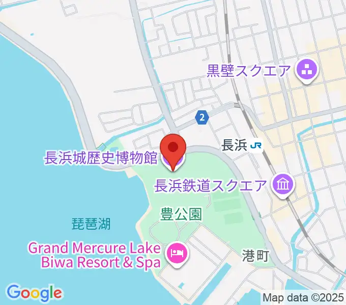 長浜城歴史博物館の地図