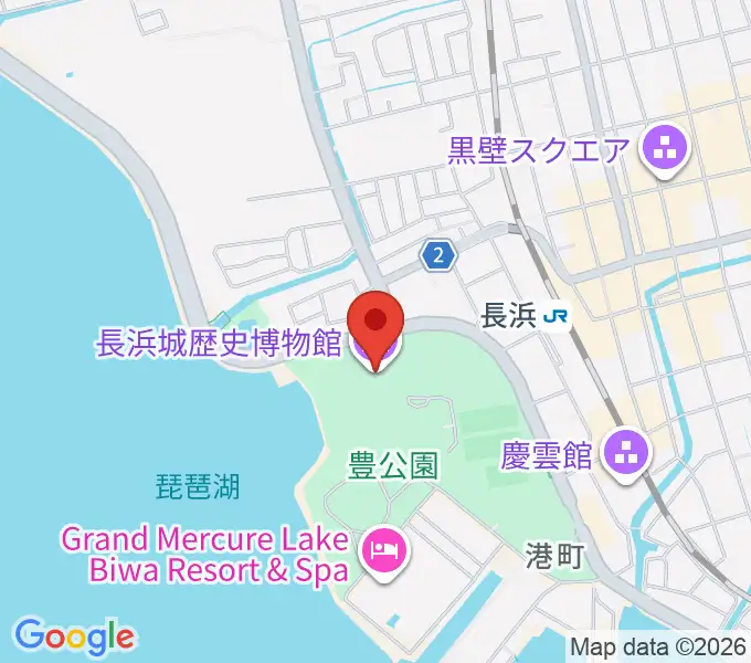 長浜城歴史博物館の地図