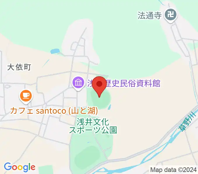 浅井球場の地図