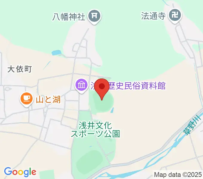 浅井球場の地図