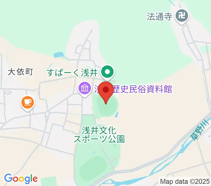 浅井球場の地図