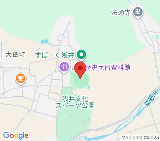 浅井球場の地図