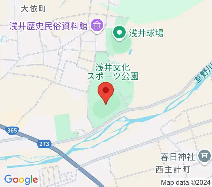 浅井ふれあいグラウンドの地図