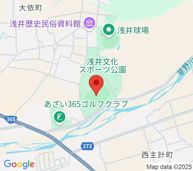 浅井ふれあいグラウンドの地図