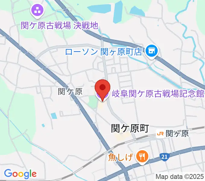岐阜関ケ原古戦場記念館の地図
